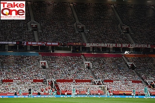 The Old Trafford stadium, the homeground of Manchester United. The club, which has 13 Premier League titles, has been put up for sale by its current owners, the US-based Glazers family
Image: Ian Kington / AFP