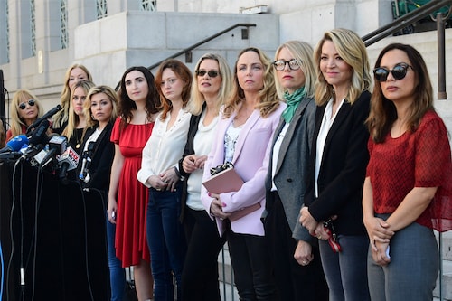 Hollywood actresses and others in a group of "Silence Breakers" who have fought for justice by speaking out about Harvey Weinstein’s sexual misconduct.
Image:Frederic J. Brown / AFP