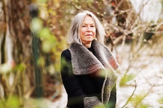 American poet Louise Gluck, winner of the 2020 Nobel Prize for Literature, poses outside her home in Cambridge, Massachusetts, U.S. The Swedish Academy is slowly recovering from a devastating #MeToo scandal that led to the postponement of the 2018 prize, and is now very conscious of its reputation when it comes to diversity and gender representation. Image:&nbspNobel Prize Outreach/Daniel Ebersole/Handout via REUTERS