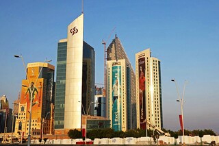  A file photo taken on October 1, 2022 shows a general view the Qatari coastal city of Lusail, ahead of the Qatar 2022 FIFA World Cup. - With deluxe match packages selling for thousands of dollars and five-star hotels doing a brisk trade, a sheen of glamour coats Qatar"s World Cup despite football"s working-class roots. Image: Karim JAAFAR / AFP