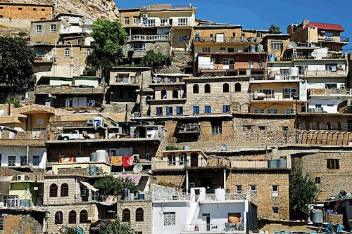 A partial view shows houses in the Kurdish town of Akre, 500 kilometres north of Iraq"s capital Baghdad, on September 14, 2022
Image: Safin Hamed / AFP© A partial view shows houses in the Kurdish town of Akre, 500 kilometres north of Iraq"s capital Baghdad, on September 14, 2022
Image: Safin Hamed / AFP©