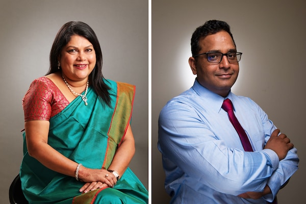 Nykaa’s chairperson Falguni Nayar debuted on the list for the first time ever—at rank 44—with a net worth of $4.08 billion. However, the most notable drop out was Vijay Shekhar Sharma who was on rank 92 with a net worth of $2.35 billion in 2021. Image: Falguni Nayar - Mexy Xavier. Vijay Shekhar Sharma - Amit Verma