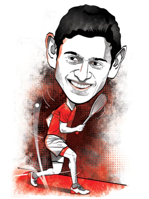 Saurav Ghosal, Professional squash player from India
Illustration: Chaitanya Dinesh Surpur Saurav Ghosal, Professional squash player from India
Illustration: Chaitanya Dinesh Surpur