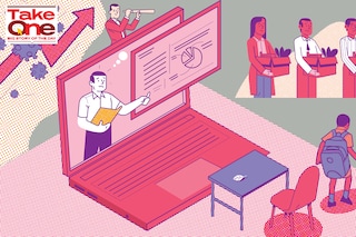 With schools now operating through physical classes and their own online material, edtech players, especially in the K-12 segment, are having a hard time attracting new customer base
Illustration: Sameer Pawar