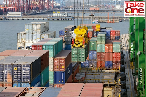 Starting in March, month-on-month numbers started slowing from their peak of $42.2 billion. It is now clear that exporters are facing hurdles on account of the slowdown in the developed world
Image: SHutterstock