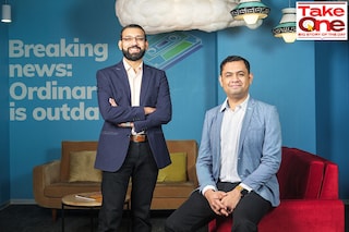 Left to Right: Shashank Kumar and Harshil Mathur, the cofounders of Razorpay. Bengaluru. February 2021.
Image: Nishant Ratnakar