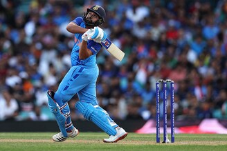 Rohit Sharma of India bats during the ICC Men"s T20 World Cup match between India and Netherlands at Sydney Cricket Ground on October 27, 2022, in Sydney, Australia. Rohit made 53 runs from 39 balls. Image: Cameron Spencer/Getty Images
