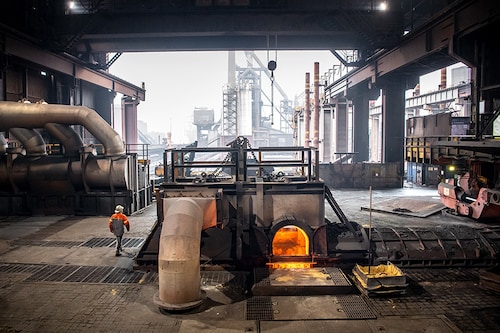 ArcelorMittal steelworks, Bremen. Image: Sina Schuldt/picture alliance via Getty Images