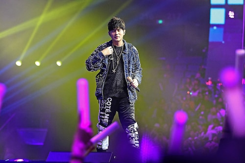 The most beloved Chinese pop star of the last decade, Jay Chou, a singer-songwriter in the alt-rock style,&nbsp performs at a shopping festival gala in Shanghai. <br>Image: STR / AFP