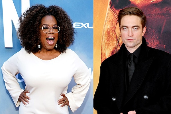 Oprah Winfrey and actor Robert Pattinson have both curated auctions for Sotheby"s.
Image: Oprah: Rachel Luna / Getty images North America / Getty Images via AFP Pattinson: Angela Weiss / AFP