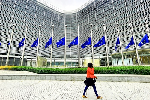 European Union Commission Building in Brussels, Belgium on September 9, 2022.&nbspImage: Dursun Aydemir/Anadolu Agency via Getty Images