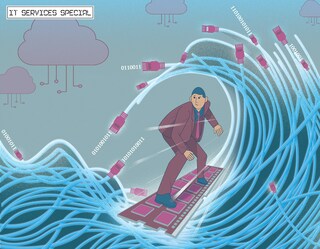 Amid all uncertainties, India, and within it the technology industry, has demonstrated an unsurprising story of resurgence and resilience.
Illustration: Chaitanya Dinesh Surpur