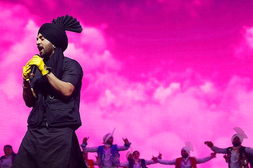 Diljit Dosanjh performs at Coachella weekend one on April 15, 2023. Image: Christina House / L A Times via Getty Images Diljit Dosanjh performs at Coachella weekend one on April 15, 2023. Image: Christina House / L A Times via Getty Images