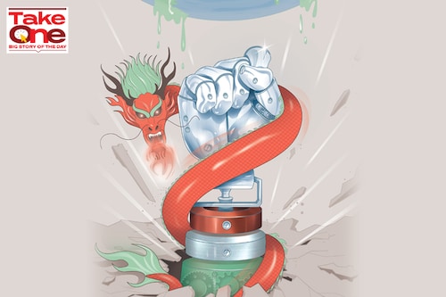 The near-term growth opportunities in the overseas markets look challenging as, barring possibly China, most of the other leading steel-consuming hubs are likely to witness anaemic growth in steel consumption in CY23.
Illustration: Chaitanya Dinesh Surpur The near-term growth opportunities in the overseas markets look challenging as, barring possibly China, most of the other leading steel-consuming hubs are likely to witness anaemic growth in steel consumption in CY23.
Illustration: Chaitanya Dinesh Surpur