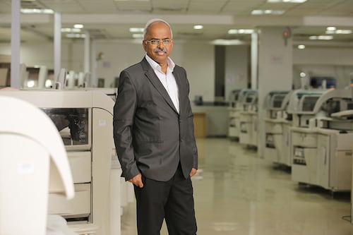 Arokiaswamy Velumani, Founder,Â 
Thyrocare Technologies Image: Joshua Navalkar