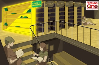 Critics argue that the current education system still falls short of adequately emphasising climate change education among students at the primary and secondary levels. Illustration: Chaitanya Surpur