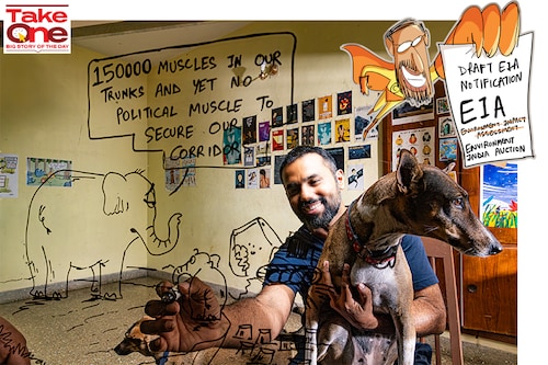 Rohan Chakravarty’s comic strip became one of the online faces of the protest against the draft Environment Impact Assessment notification. Image : Vikas Chandra Pureti for Forbes India Rohan Chakravarty’s comic strip became one of the online faces of the protest against the draft Environment Impact Assessment notification. Image : Vikas Chandra Pureti for Forbes India