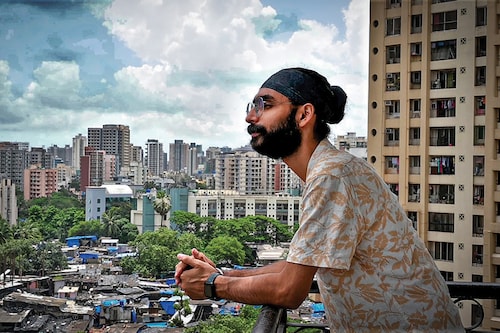Poet Amandeep Singh"s spoken-word poetry for CEEW"s "Love in the Times of Climate Change" campaign
Image: Sankhadeep Banerjee for Forbes India