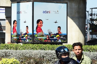 The Adani Group is in talks with Abu Dhabi Investment Authority  (ADIA) and International Holding Company (IHC) for an investment of $2 billion by selling stakes in its subsidiaries.
Image: Sam Panthaky / AFP