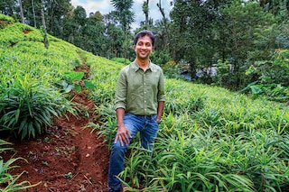 PC Musthafa, co-founder and CEO, iD Fresh Food, at one of the ginger farms where his father and he worked in Chennalode village, Wayanad, Kerala
Image: Arun Chandrabose for Forbes India