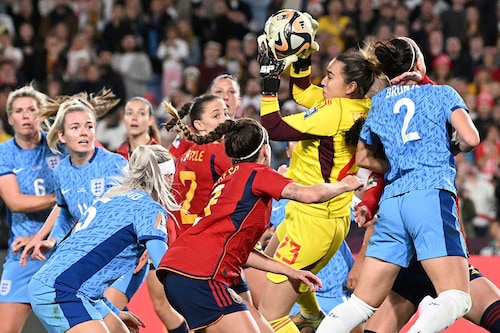 FIFA"s Social Media Protection Service screened millions of posts for abusive content using artificial intelligence software and found that 152 Women"s World Cup players received targeted "discriminatory, abusive or threatening messaging."
Image: William West / AFP FIFA"s Social Media Protection Service screened millions of posts for abusive content using artificial intelligence software and found that 152 Women"s World Cup players received targeted "discriminatory, abusive or threatening messaging."
Image: William West / AFP