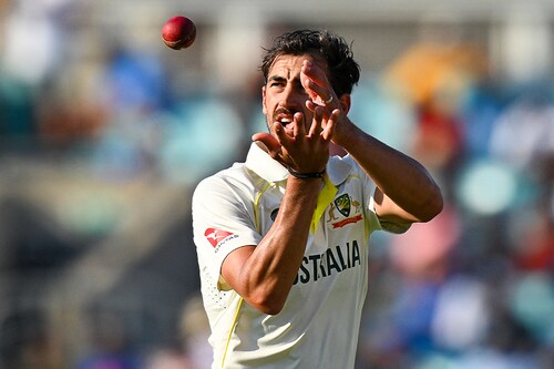 Australian pacer Mitchell Starc, bought by KKR, was the most expensive player for Rs. 24.75 crore
Image: Glyn KIRK / AFP Australian pacer Mitchell Starc, bought by KKR, was the most expensive player for Rs. 24.75 crore
Image: Glyn KIRK / AFP