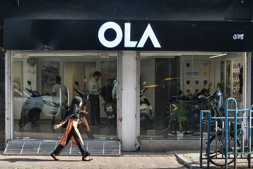 (File photo) An OLA electric experience centre in Kolkata, India, on 14 June 2023. Image: Debarchan Chatterjee/NurPhoto via Getty Images (File photo) An OLA electric experience centre in Kolkata, India, on 14 June 2023. Image: Debarchan Chatterjee/NurPhoto via Getty Images