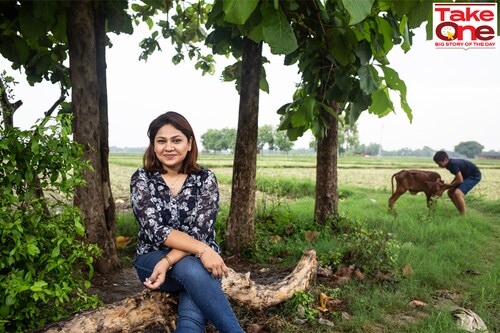 Shreedha Singh, co-founder &amp CEO, The Ayurveda Company, at her family home in Karanda village, Ghazipur district, Uttar Pradesh. T.A.C makes beauty and wellness products based on Ayurveda. Image:&nbspMadhu Kapparath