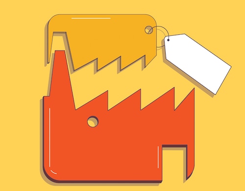 Historically, the government has been missing divestment targets set for the full year. The government had made a drastic cut of the divestment target set for FY22 to Rs 78,000 crore from an aggressive Rs 1.75 lakh crore.<br>Illustration: Chaitanya Dinesh Surpur