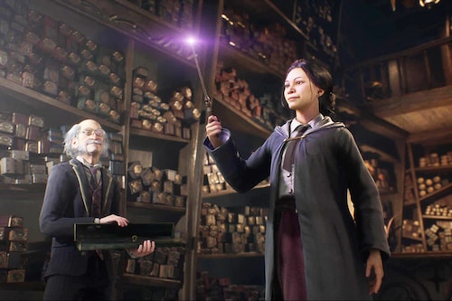 Players of "Hogwarts Legacy" get to spend time as students at the famous wizarding school, with courses in magic and multiple quests to complete. Players of "Hogwarts Legacy" get to spend time as students at the famous wizarding school, with courses in magic and multiple quests to complete.
Image: Courtesy of Warner Bros.Â©