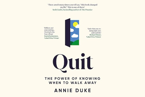 Another strategy to get better at quitting is to enlist a quitting coach, simply an outside observer to help us with the decisions. Think of that person you know, in a horrible job or a toxic relationship! Its plain to us that they should walk away, but they can"t see it for themselves.