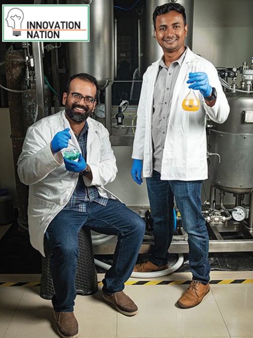 Rochan Sinha (left) and Prasanta Sarkar, co-founders of Newtrace
Image: Nishant Ratnakar for Forbes India