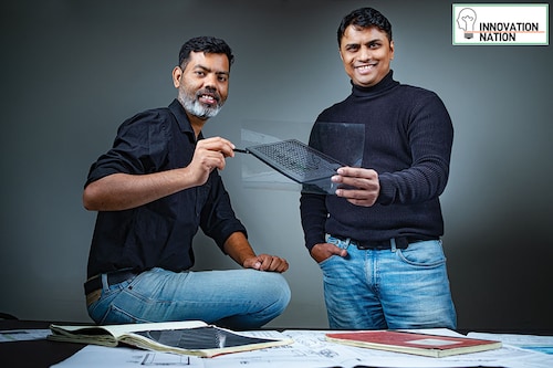 Apoorv Shaligram (left) and Uttam Sen, co-founders, e-Trnl Energy
Image: Nishant Ratnakar for Forbes India Apoorv Shaligram (left) and Uttam Sen, co-founders, e-Trnl Energy
Image: Nishant Ratnakar for Forbes India