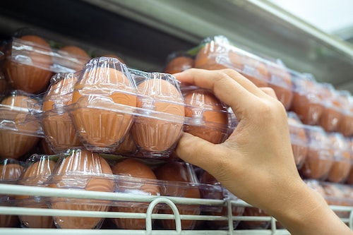 Eggs sell at premium pricesin the United States. Image: Shutterstock
