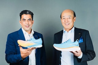 Rajat Khurana, managing director, Asics India and South Asia (left) and Yasuhito Hirota, president, CEO, COO and representative director, Asics