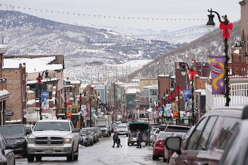 Old Main Street in Park City, Utah. Image: Photography GEORGE FREY / AFP Old Main Street in Park City, Utah. Image: Photography GEORGE FREY / AFP