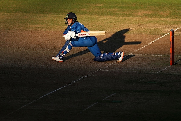 (File)  Jemimah Rodrigues of Team India plays a shot during the Cricket T20 - Gold Medal match between Team Australia and Team India on day ten of the Birmingham 2022 Commonwealth Games at Edgbaston on August 07, 2022 on the Birmingham, England.  
Image: Ryan Pierse/Getty Images