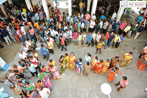 Several important state elections in 2023 will set the stage for the 2024 general elections, and this is likely to be reflected in the Budget
Image: Dibyangshu Sarkar / AFP