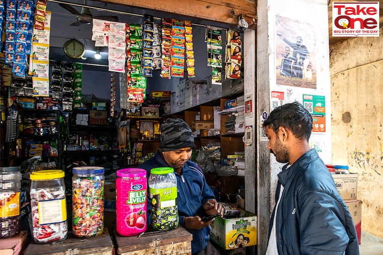 Rural grocery store in Nimeda village of Jaipur district in Rajasthan.
Image: Amit Verma