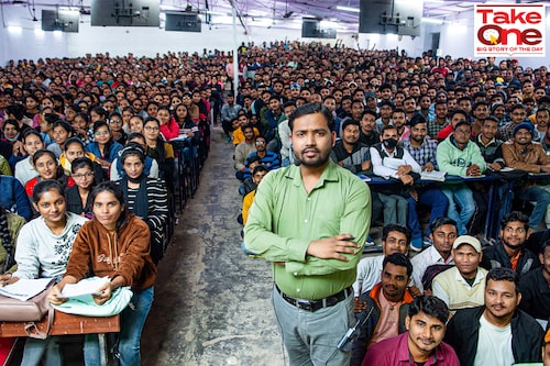 Khan sir still charges Rs 200 for six-month courses that help students clear competitive exams such as UPSC, NDA, and Airforce entrance test, among several others. Image: Manish Sinha for Forbes India Khan sir still charges Rs 200 for six-month courses that help students clear competitive exams such as UPSC, NDA, and Airforce entrance test, among several others. Image: Manish Sinha for Forbes India