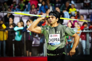 India"s Neeraj Chopra in action during the Lausanne Diamond League. Chopra won the tournament after returning from a month-long injury layoff
Image: Alexander Hassenstein/Getty Images