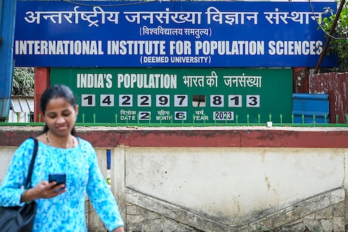 Indian clock tells story of most populous nation Image: Image: Punit Paranjpe / AFP