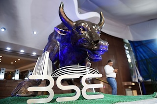 Gaining for the fifth straight session the Sensex moved past 65,000 on account of strong flows from institutional investors
Image: Indranil Aditya/Bloomberg via Getty Images