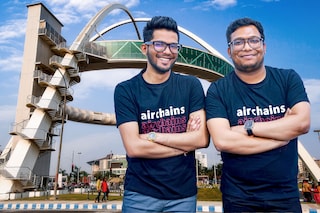 Kritarth Agrawal and Ankur Rakhi Sinha, co-founder of Airchains