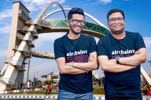 Kritarth Agrawal and Ankur Rakhi Sinha, co-founder of Airchains