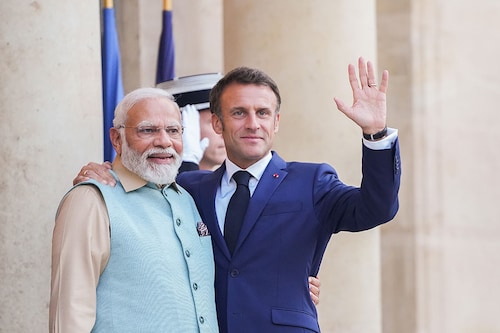 Indian Prime Minister Narendra Modi and France"s President Emmanuel Macron. Image: Nathan Laine/Bloomberg via Getty Images Indian Prime Minister Narendra Modi and France"s President Emmanuel Macron. Image: Nathan Laine/Bloomberg via Getty Images