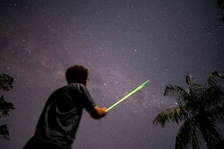 Astronomer Daniel Mello, from the Valongo Observatory at the Federal University of Rio de Janeiro. Image: Mauro Pimentel / AFP