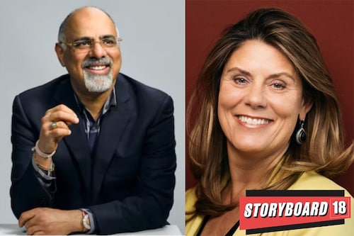 (L-R) Raja Rajamannar, chief marketing and communications officer, Mastercard Conny Braams, chief digital and commercial officer of Unilever