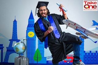 Akshay Chaturvedi, founder &amp CEO, LeverageEdu, a study-abroad edtech platform which provides counselling, application-admission support and financing to students.
Image: Madhu Kapparath