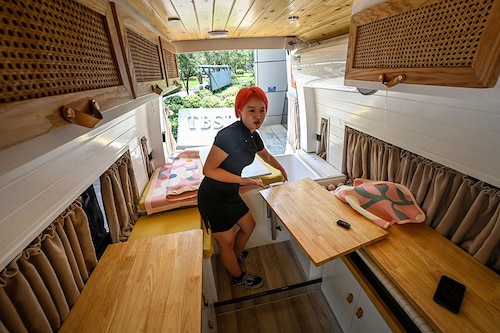 A growing number of young people in major cities have taken one look at sky-high real estate prices and sought an alternative arrangement. 
Image: Jade Gao / AFP A growing number of young people in major cities have taken one look at sky-high real estate prices and sought an alternative arrangement. 
Image: Jade Gao / AFP